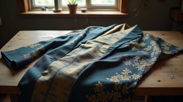 Le kimono homme se joue sur la matière avant la coupe